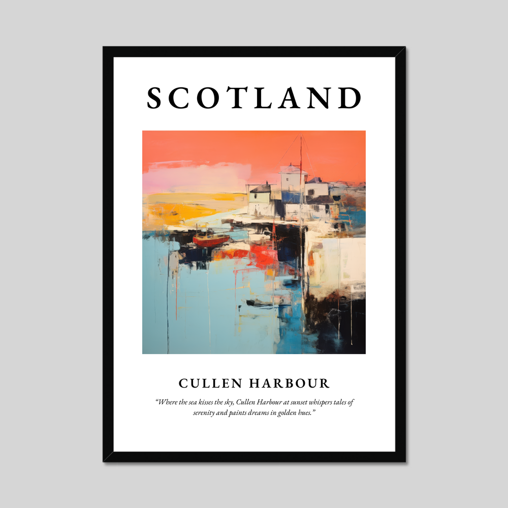 Poster of Cullen Harbour, Scotland.