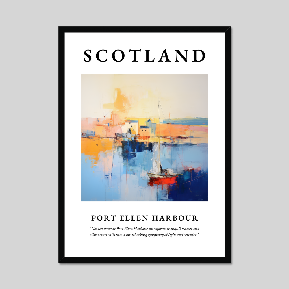 Poster of Port Ellen Harbour, Scotland.