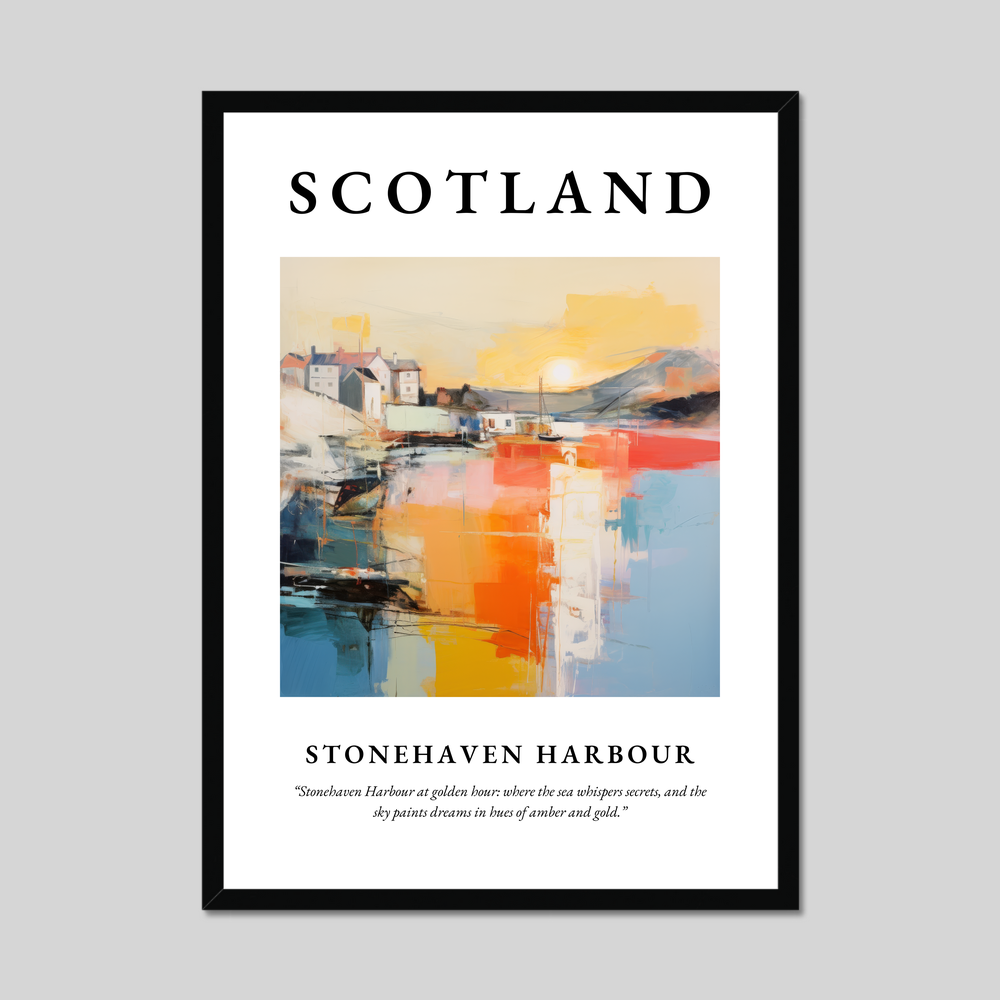 Poster of Stonehaven Harbour, Scotland.