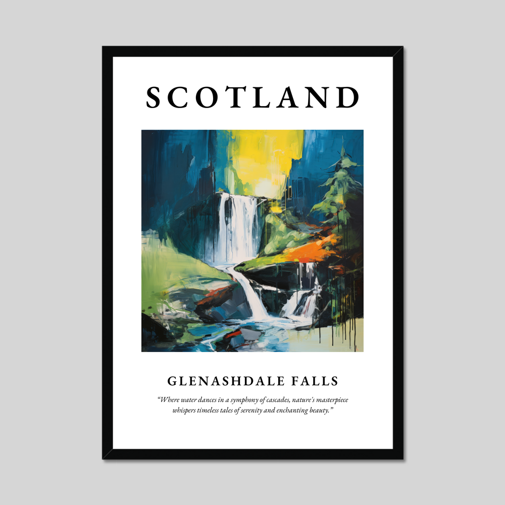 Poster of Glenashdale Falls, Scotland.