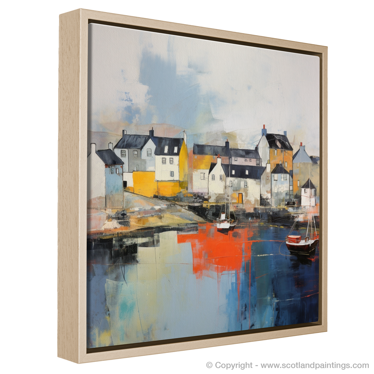 Storm over North Berwick Harbour: An Abstract Tapestry of Scottish Coastline