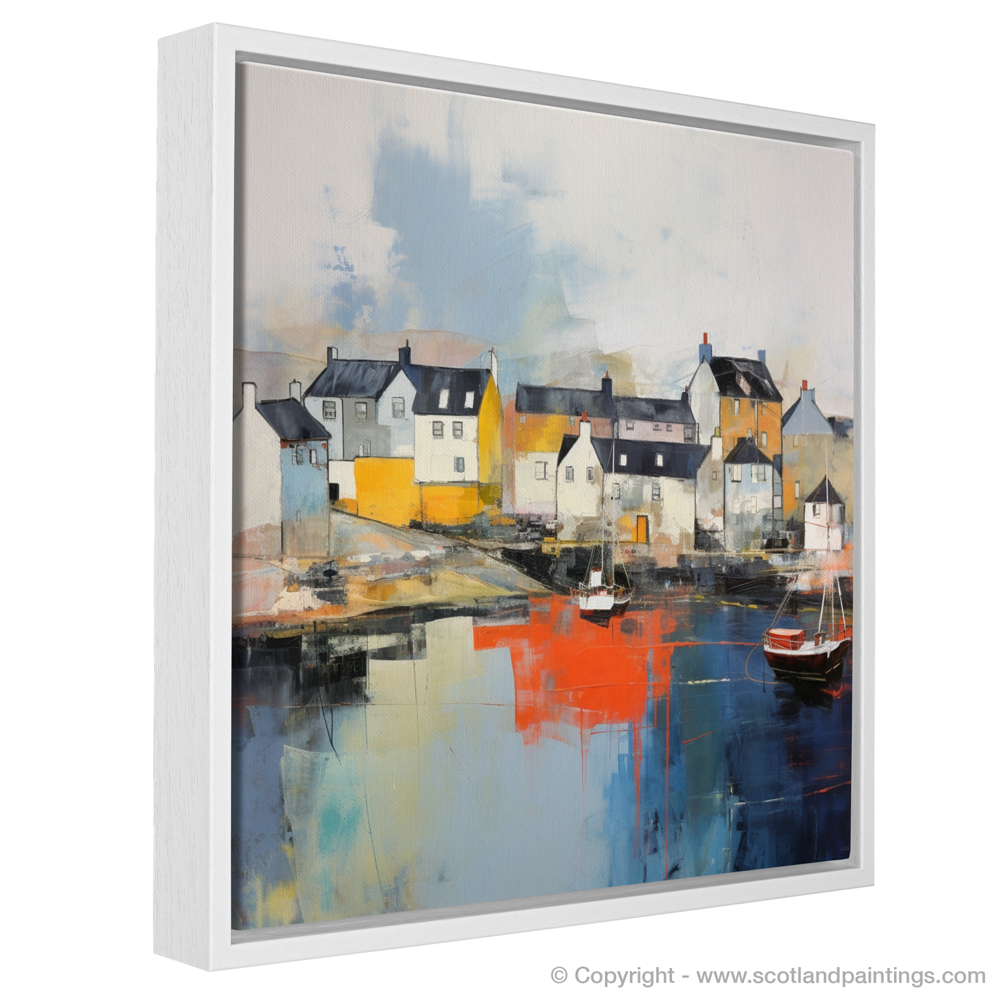 Storm over North Berwick Harbour: An Abstract Tapestry of Scottish Coastline