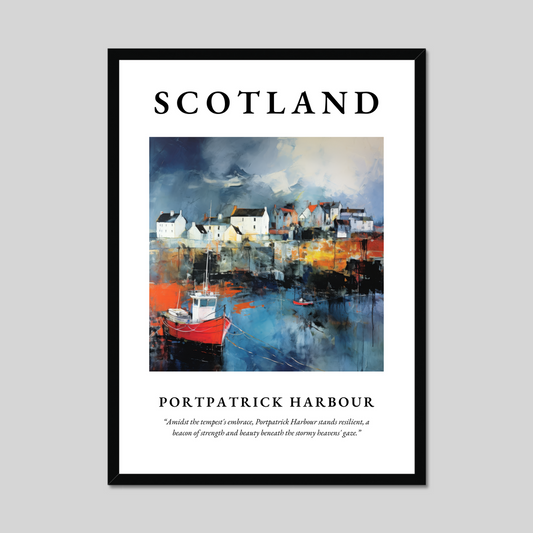 Poster of Portpatrick Harbour, Scotland.