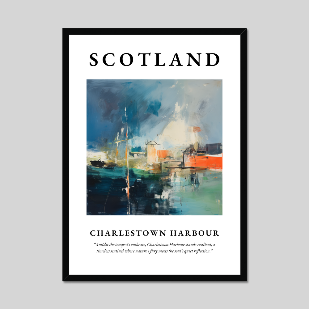 Poster of Charlestown Harbour, Scotland.