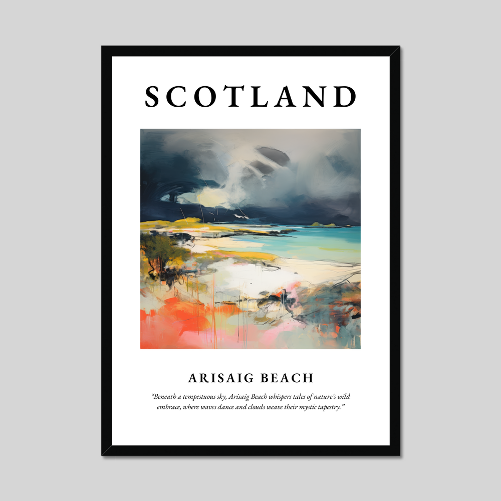 Poster of Arisaig Beach, Scotland.