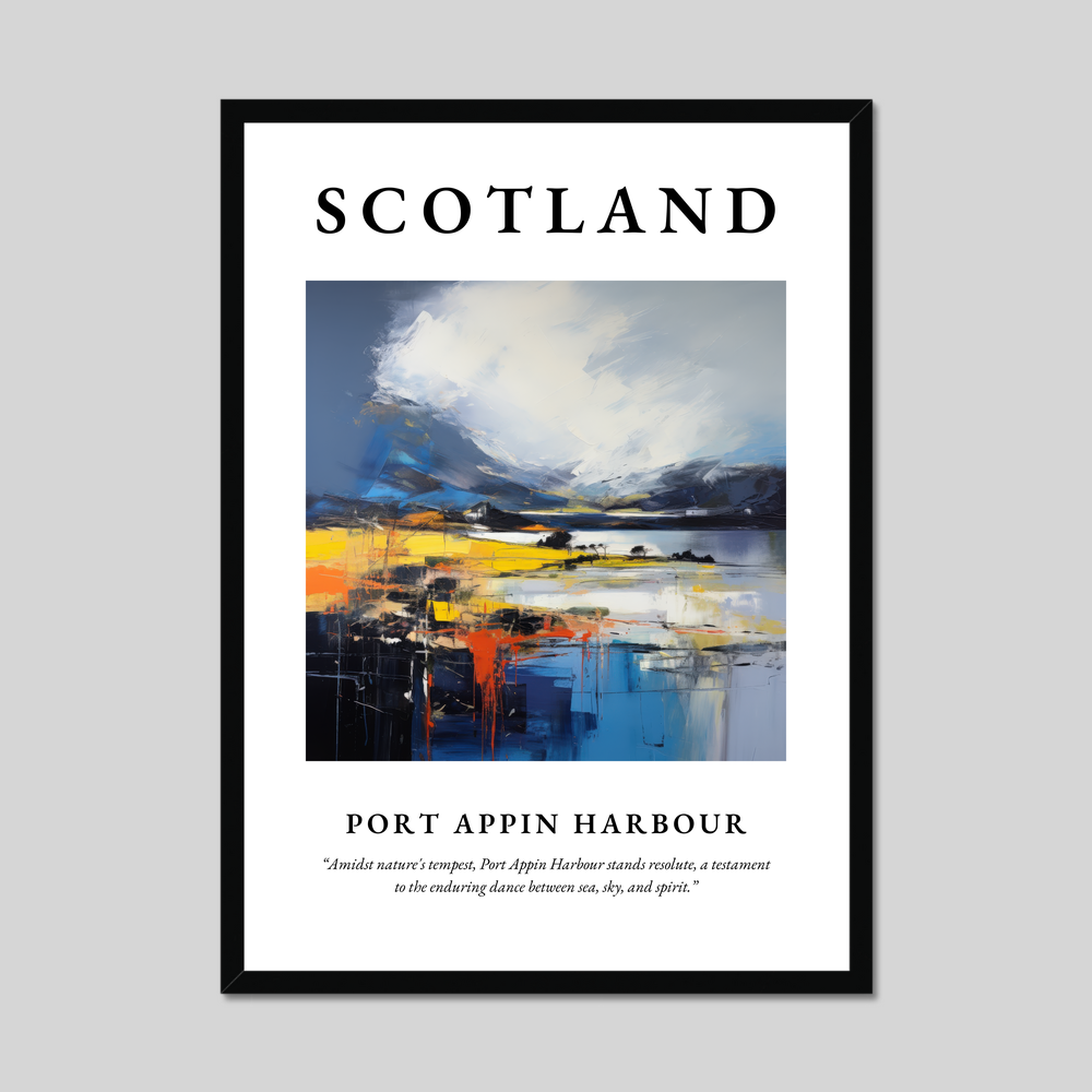 Poster of Port Appin Harbour, Scotland.