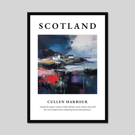 Poster of Cullen Harbour, Scotland.