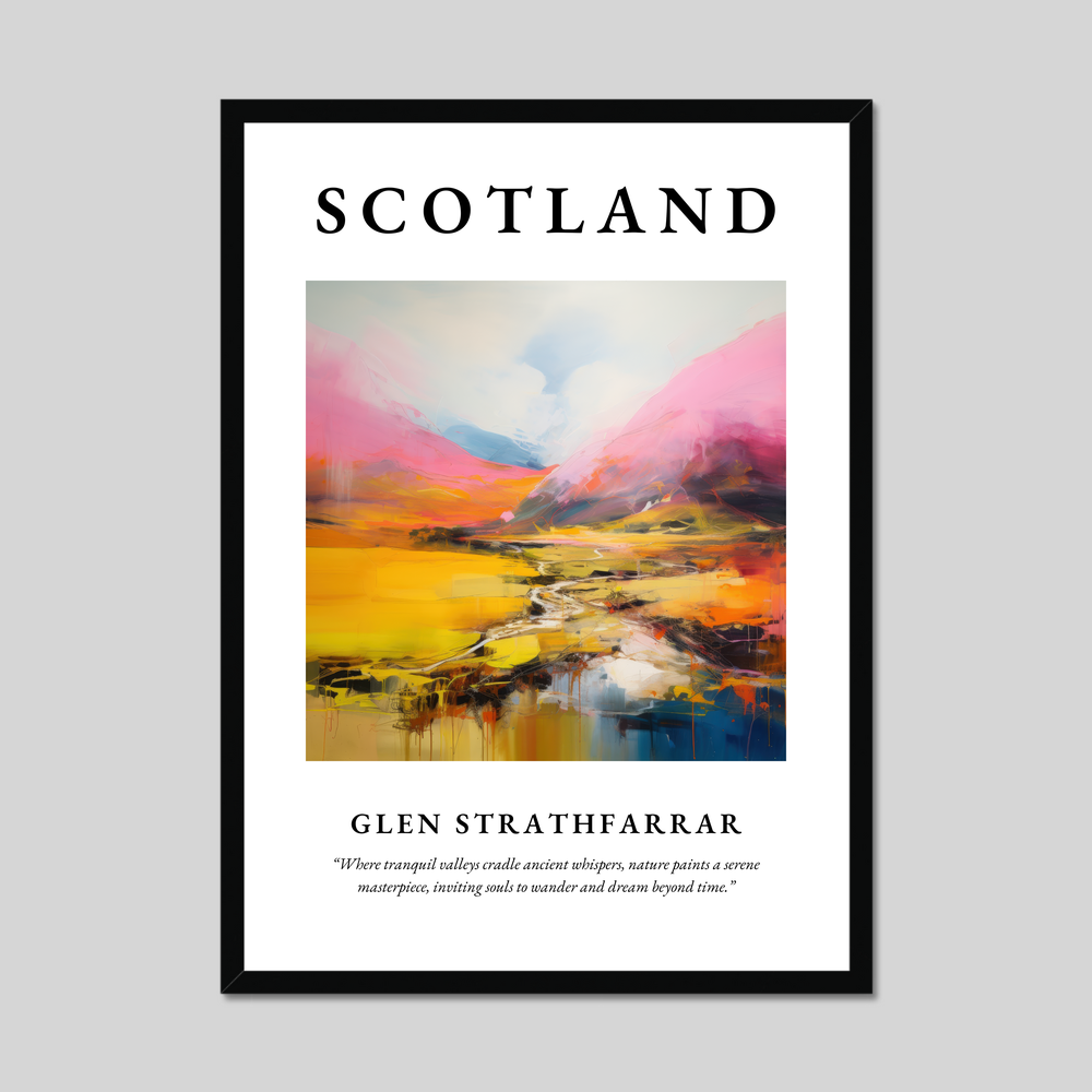 Poster of Glen Strathfarrar, Scotland.