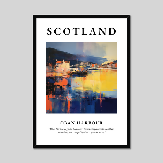 Poster of Oban Harbour, Scotland.