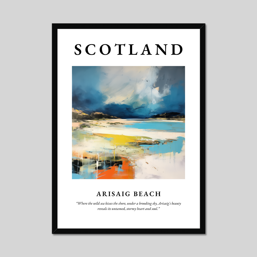 Poster of Arisaig Beach, Scotland.