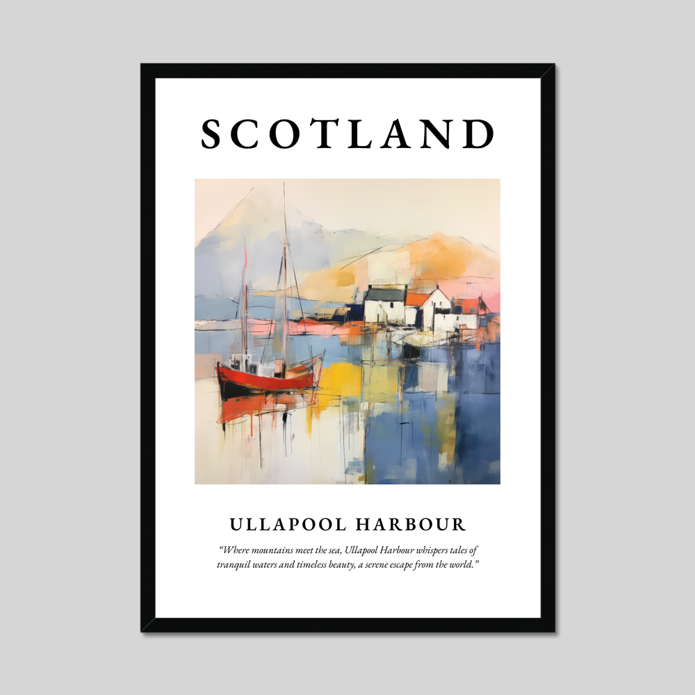 Poster of Ullapool Harbour, Scotland.