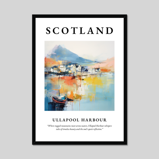 Poster of Ullapool Harbour, Scotland.