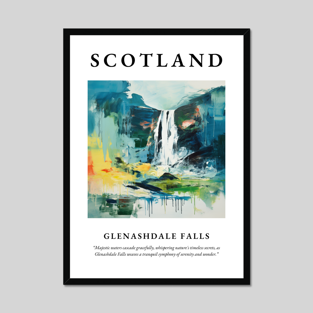 Poster of Glenashdale Falls, Scotland.