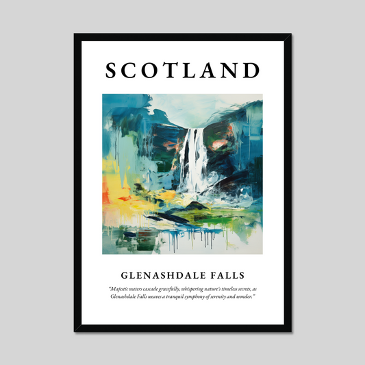 Poster of Glenashdale Falls, Scotland.