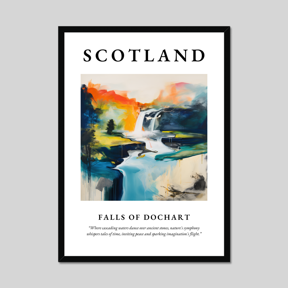 Poster of Falls of Dochart, Scotland.