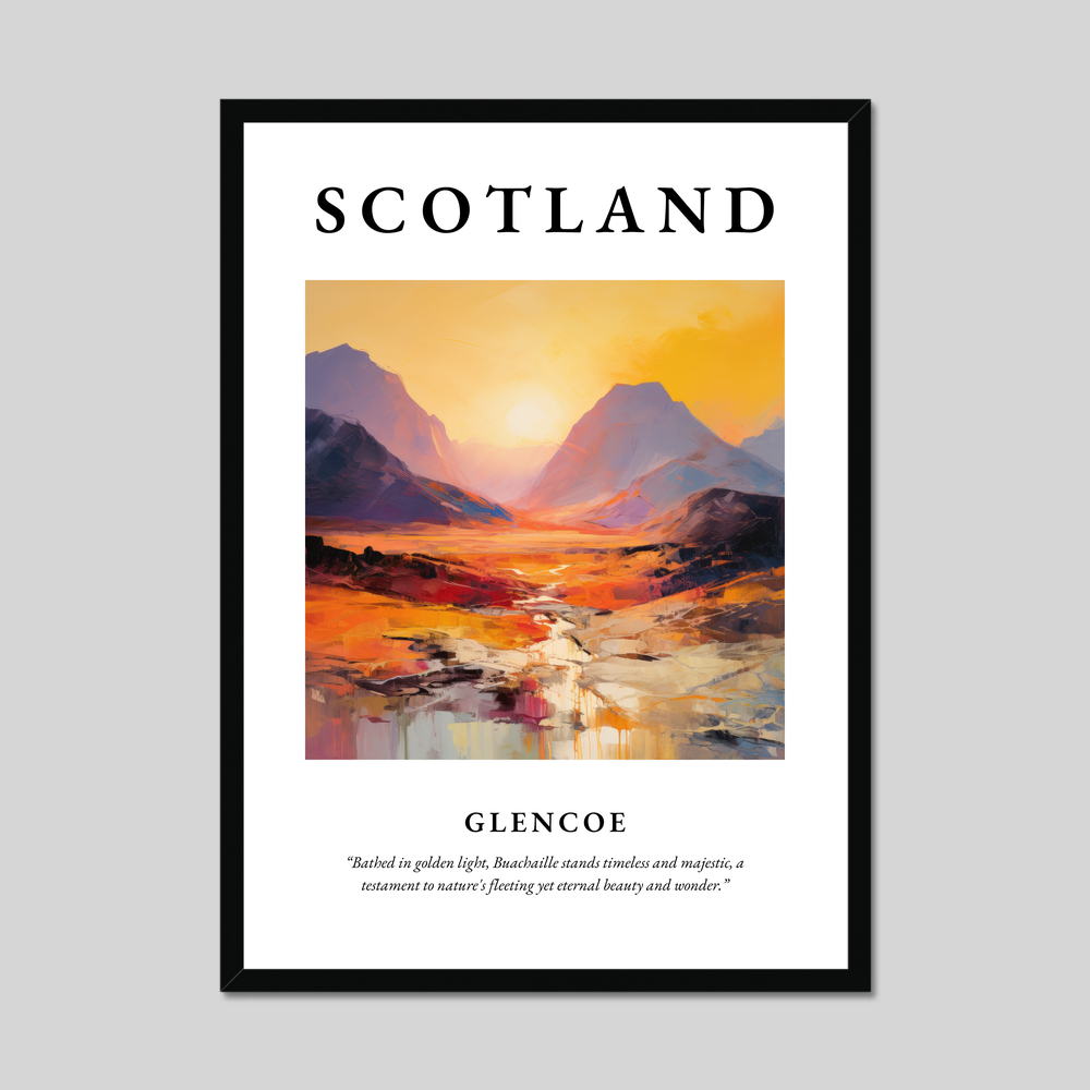 Poster of Glencoe, Scotland.