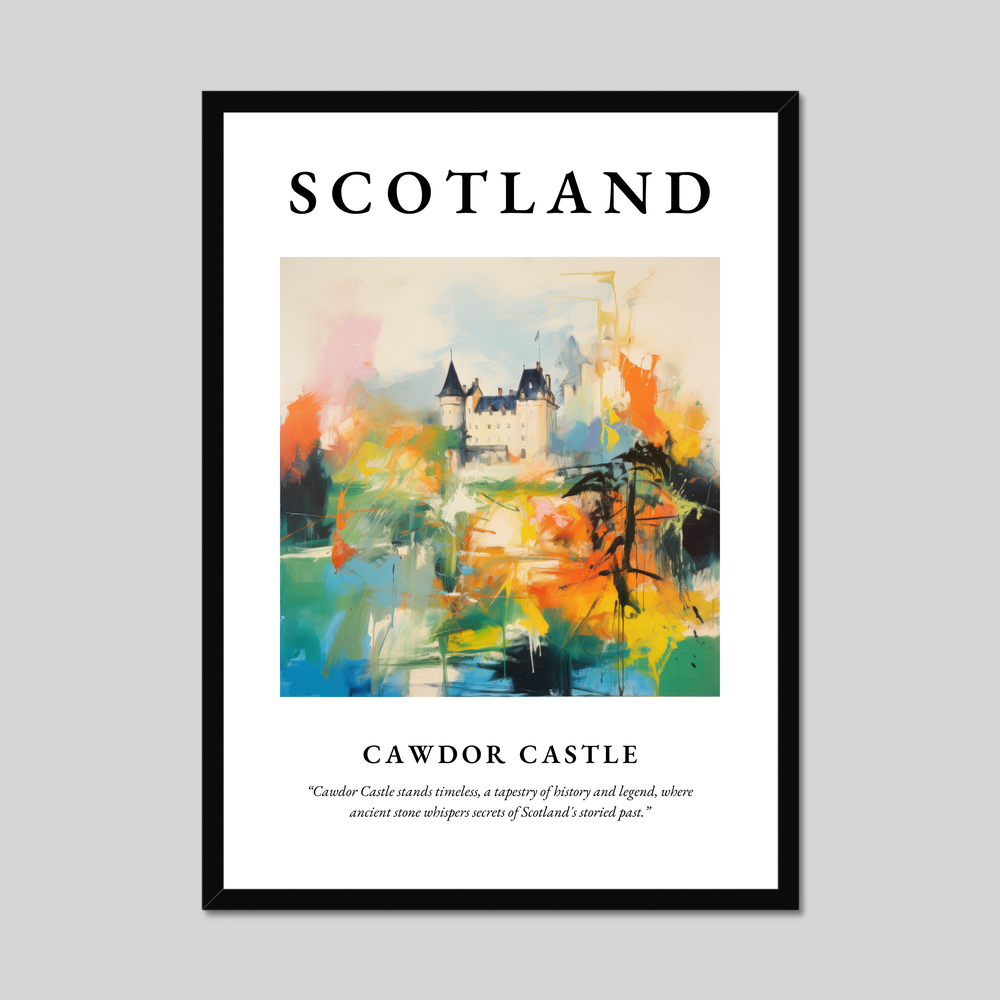 Poster of Cawdor Castle, Scotland.