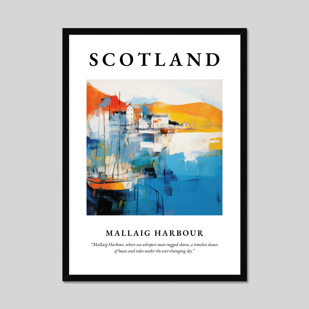 Poster of Mallaig Harbour, Scotland.