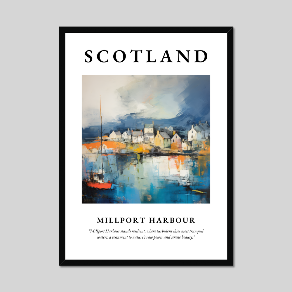 Poster of Millport Harbour, Scotland.