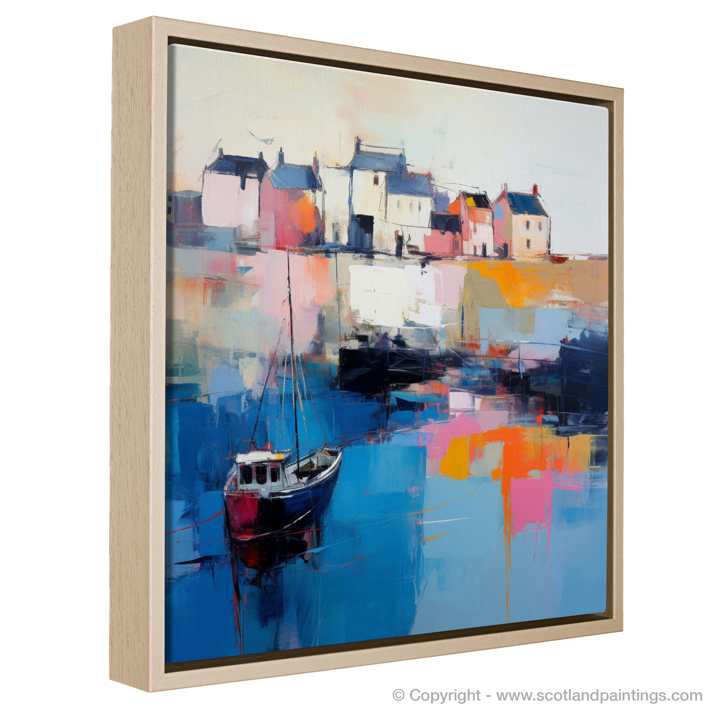 Pittenweem Harbour at Dusk: An Abstract Symphony