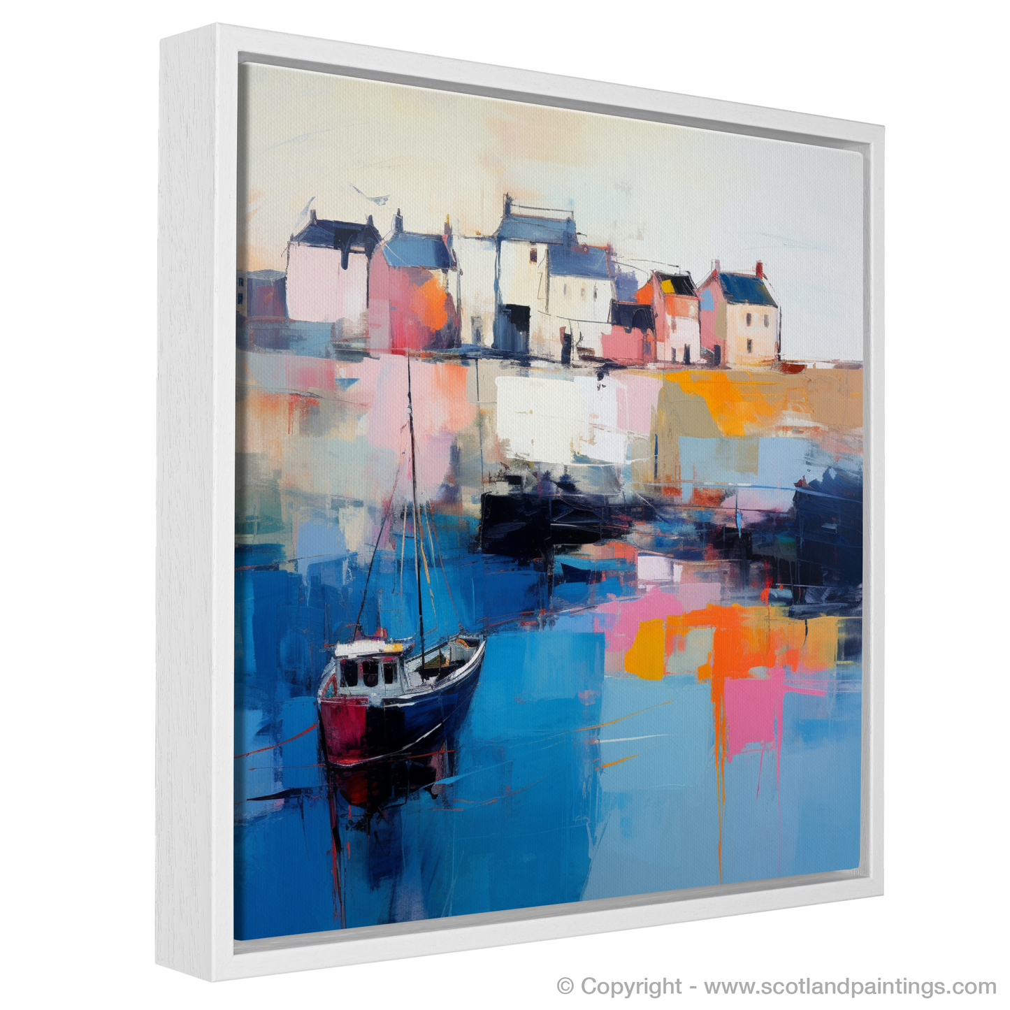 Pittenweem Harbour at Dusk: An Abstract Symphony