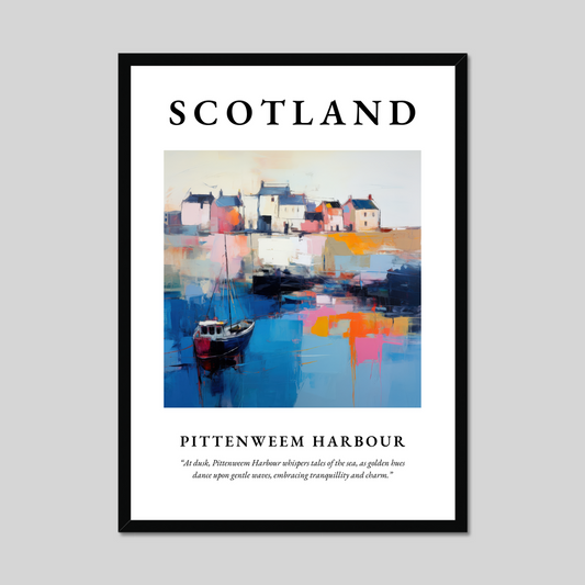 Poster of Pittenweem Harbour, Scotland.