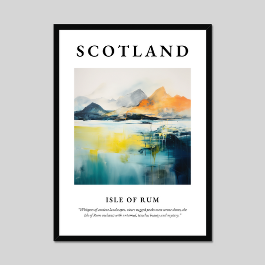 Poster of Isle of Rum, Scotland.