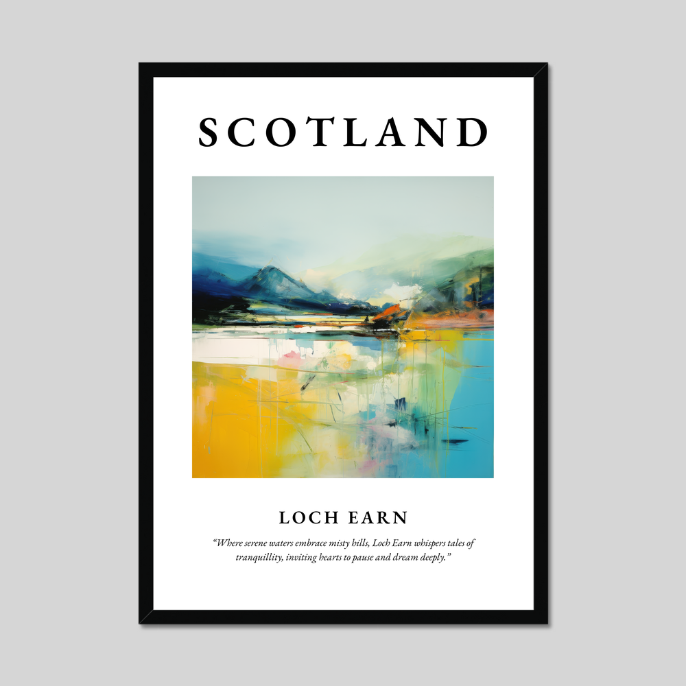 Poster of Loch Earn, Scotland.