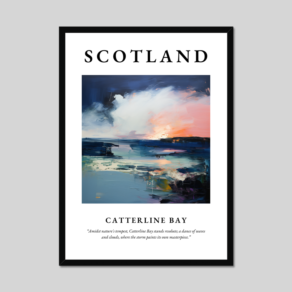 Poster of Catterline Bay, Scotland.