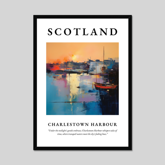 Poster of Charlestown Harbour, Scotland.