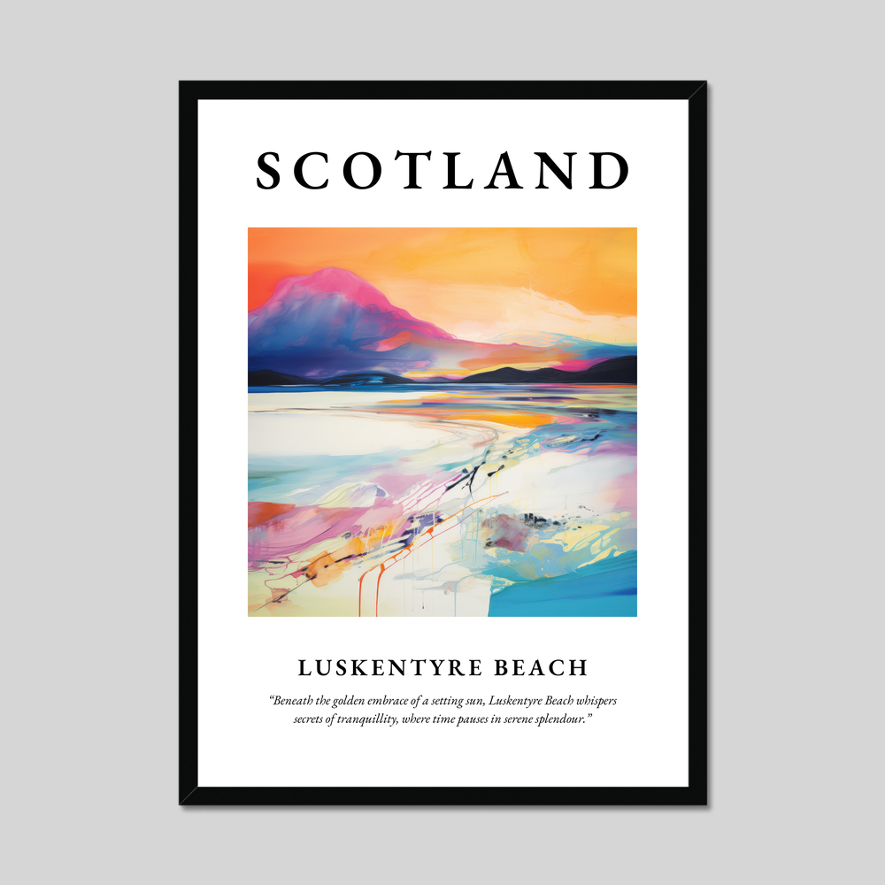 Poster of Luskentyre Beach, Scotland.