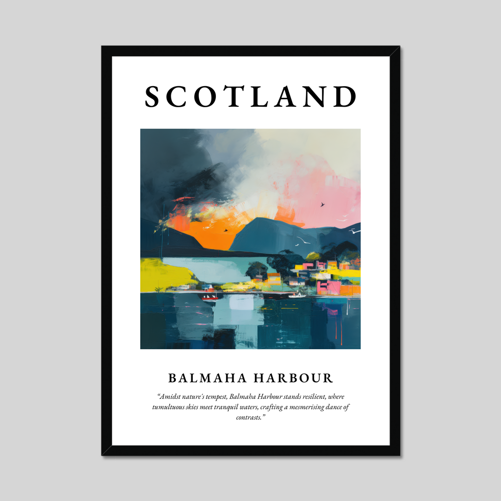 Poster of Balmaha Harbour, Scotland.