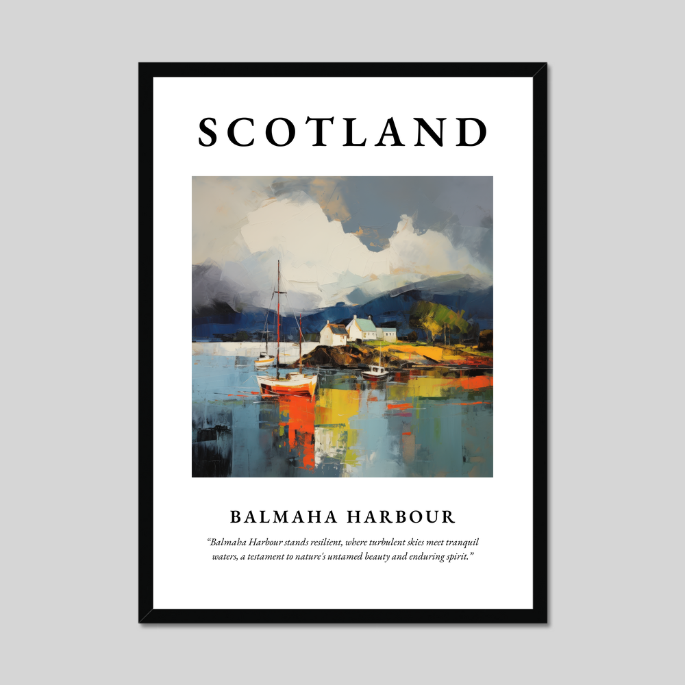 Poster of Balmaha Harbour, Scotland.