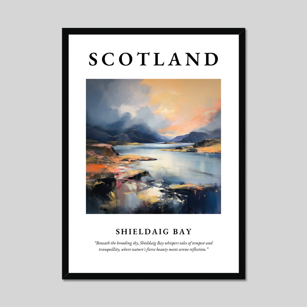 Poster of Shieldaig Bay, Scotland.