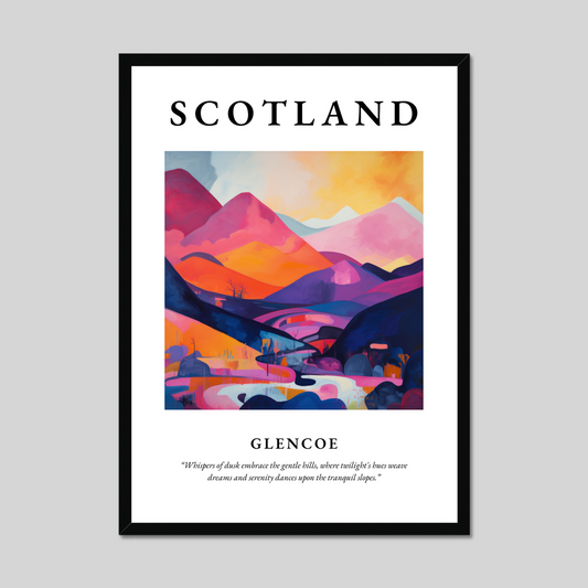 Poster of Glencoe, Scotland.