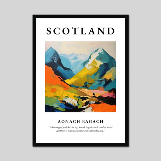 Poster of Aonach Eagach, Scotland.