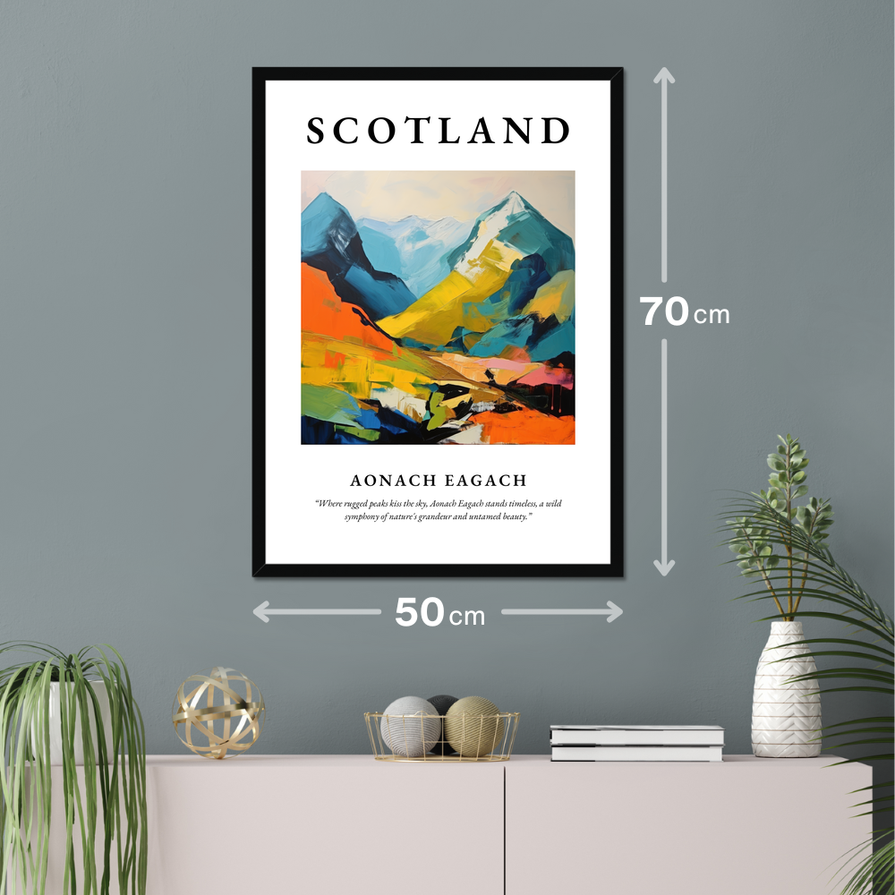 Poster of Aonach Eagach hanging on a wall