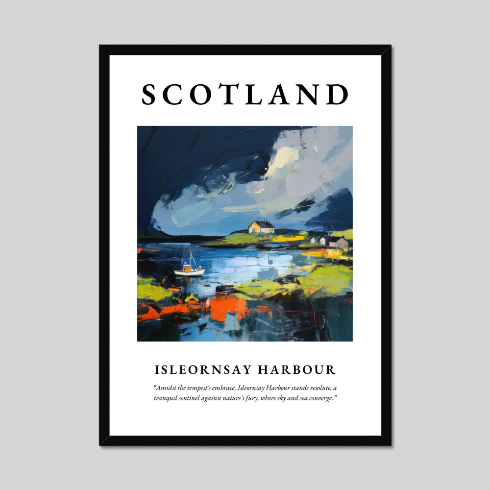 Poster of Isleornsay Harbour, Scotland.