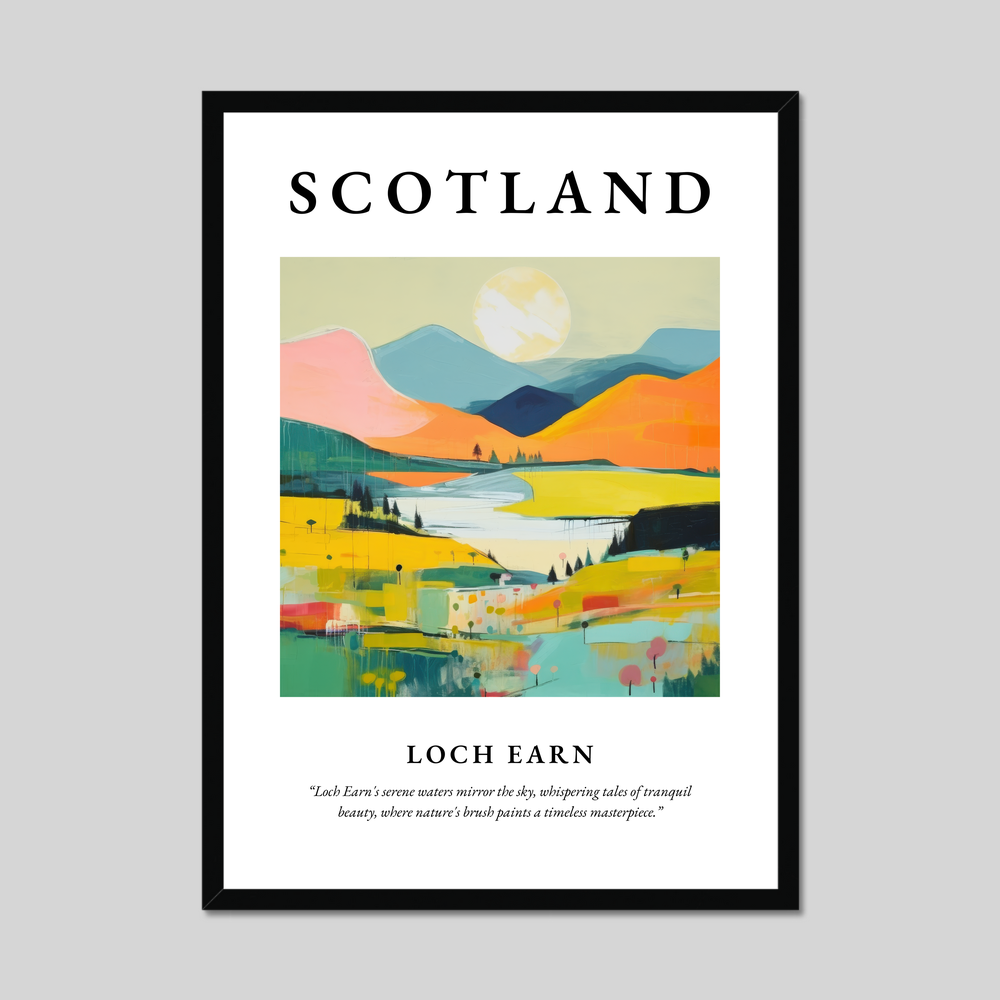 Poster of Loch Earn, Scotland.