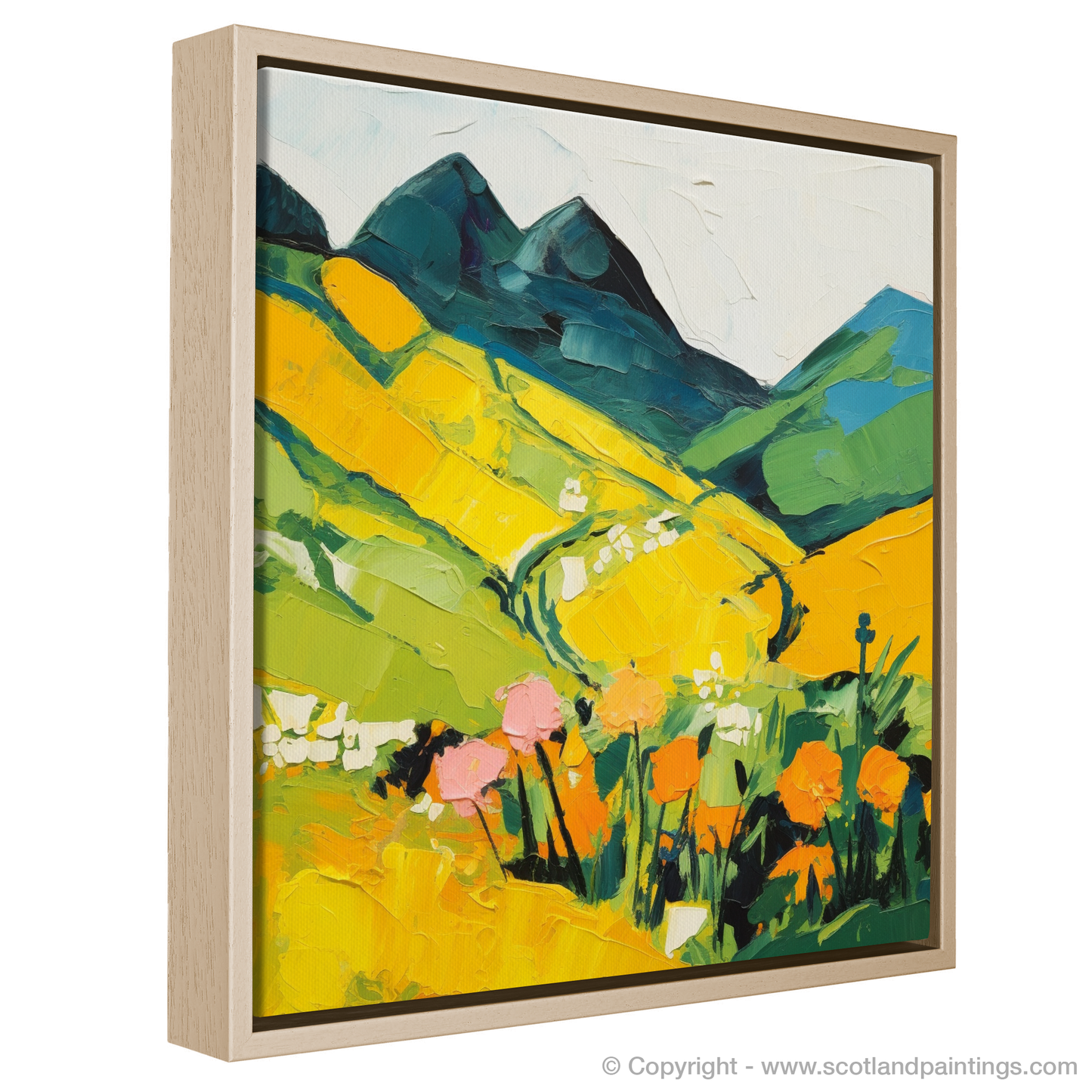 Alpine Lady's-Mantle in Abstract: A Scottish Highlands Tapestry