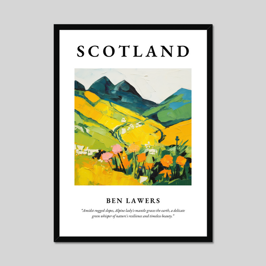 Poster of Ben Lawers, Scotland.