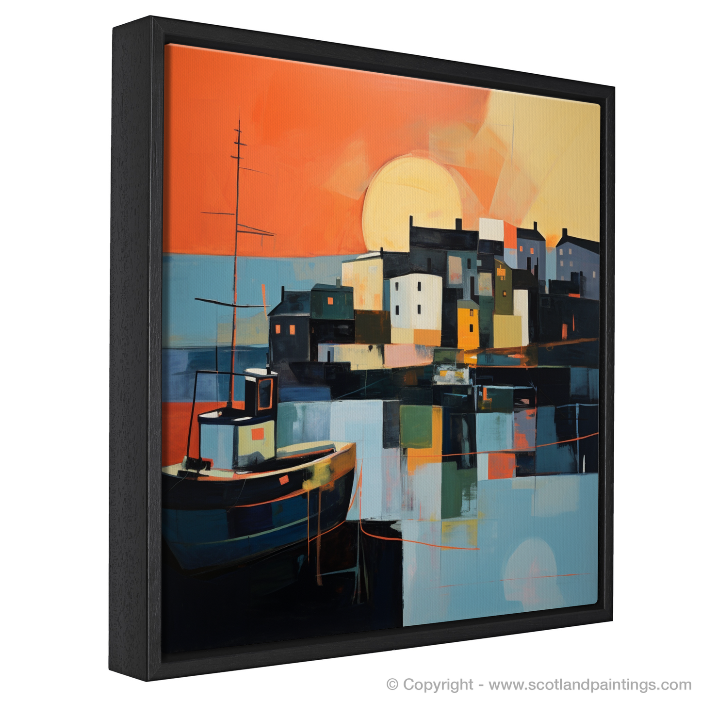 Stonehaven Harbour at Dusk: An Abstract Coastal Reverie