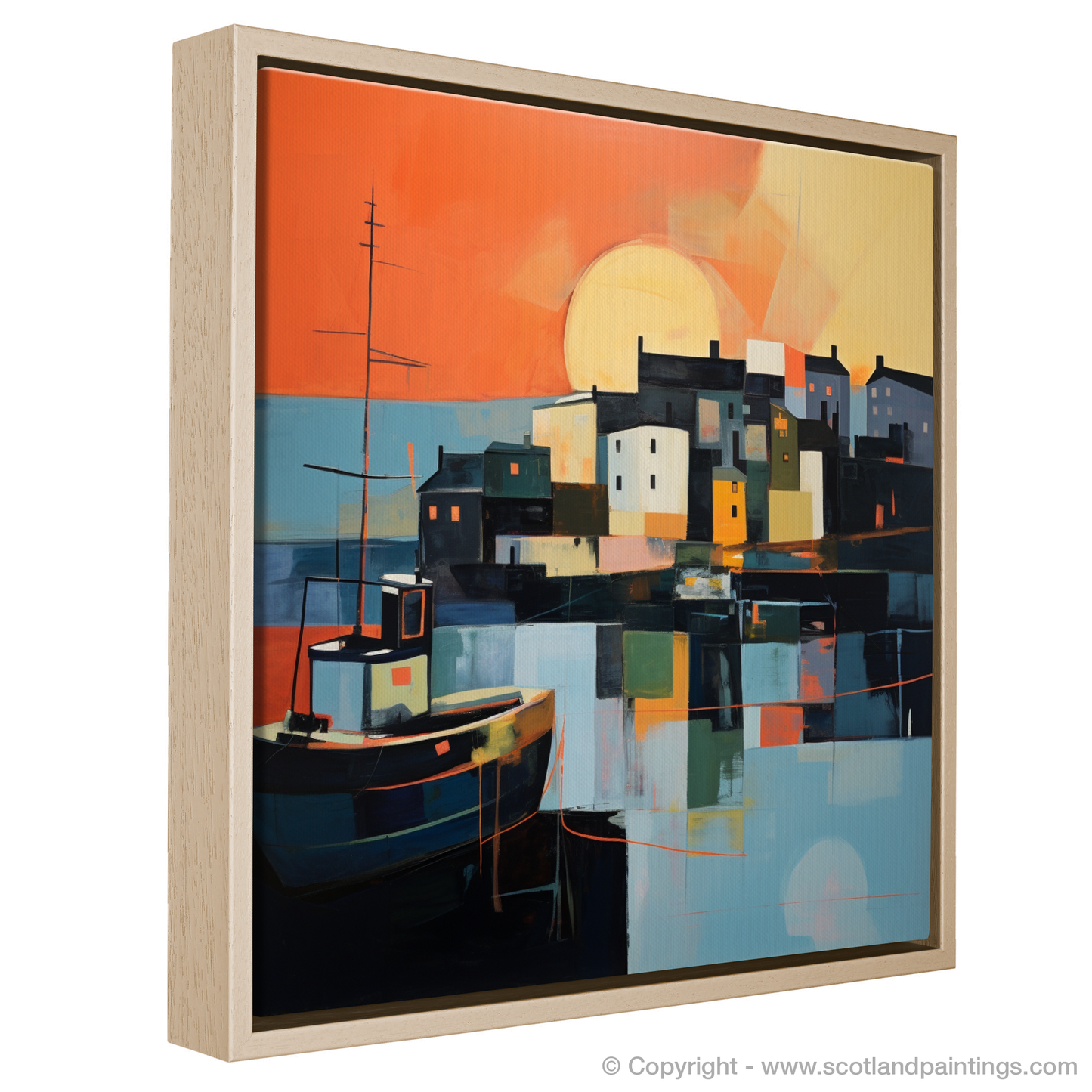 Stonehaven Harbour at Dusk: An Abstract Coastal Reverie