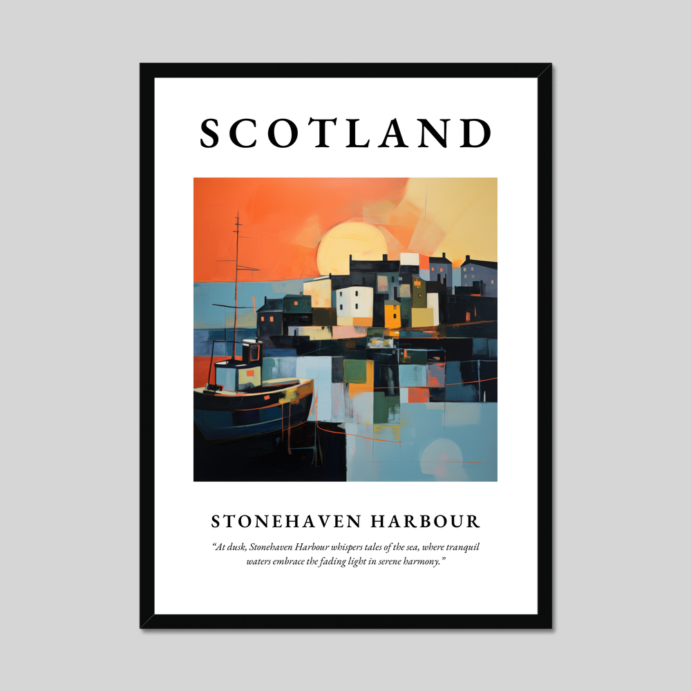 Poster of Stonehaven Harbour, Scotland.