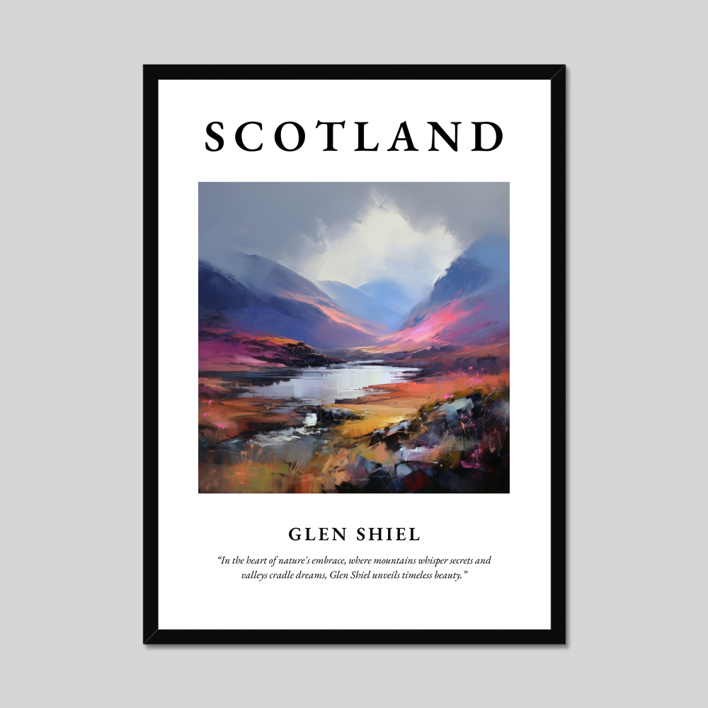 Poster of Glen Shiel, Scotland.