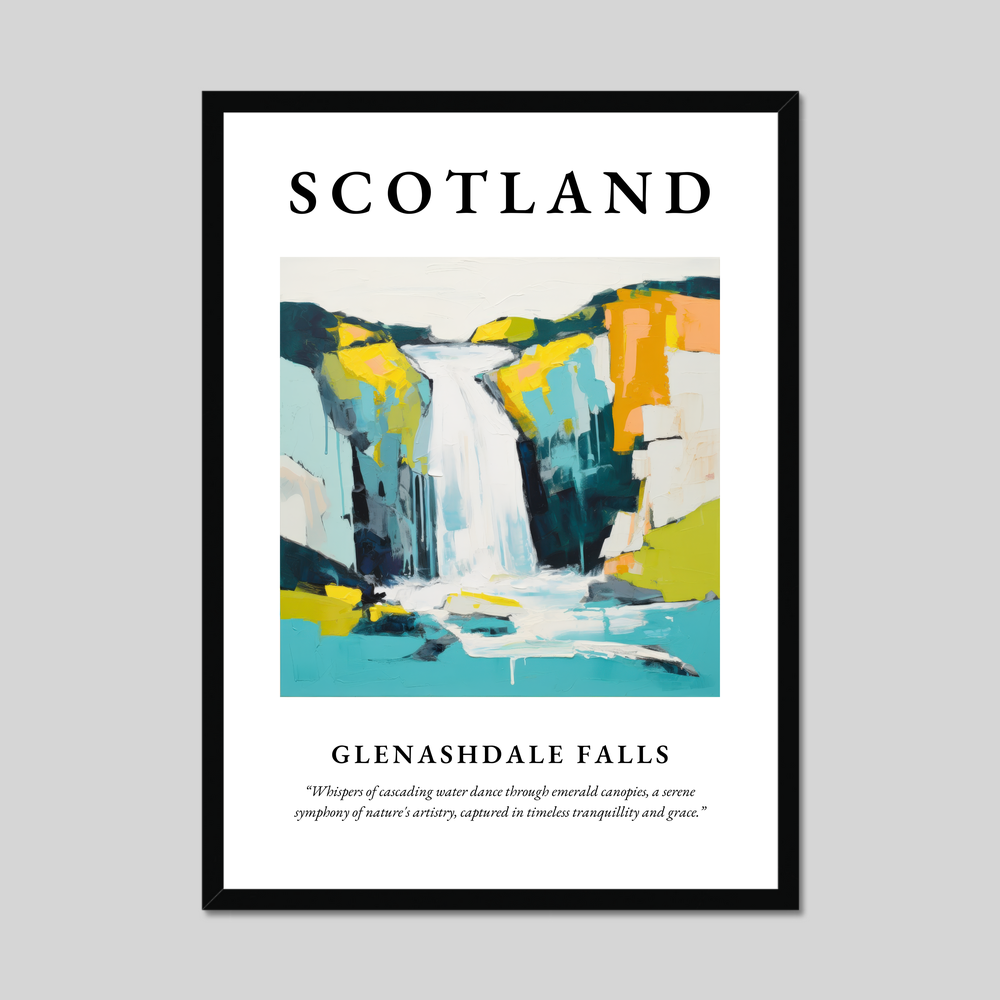 Poster of Glenashdale Falls, Scotland.