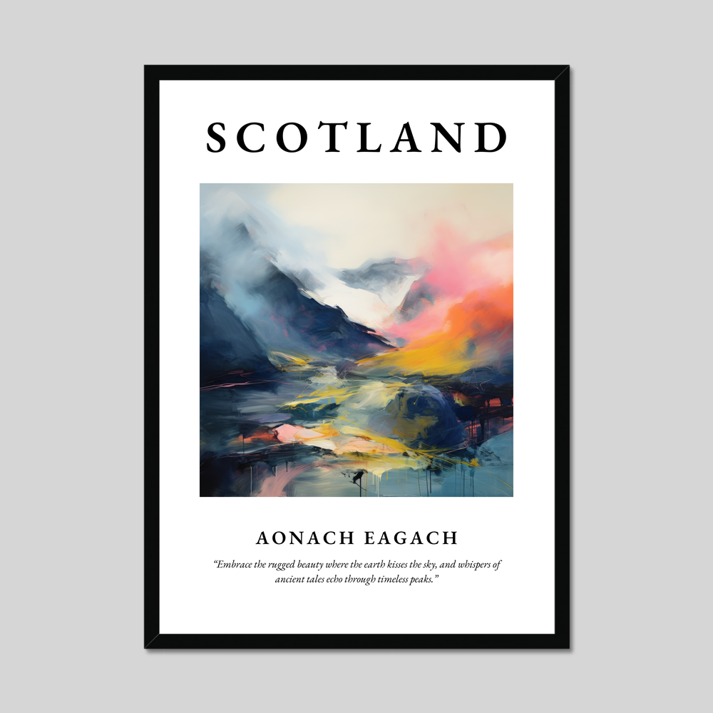 Poster of Aonach Eagach, Scotland.