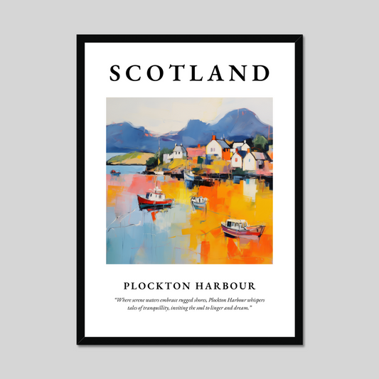 Poster of Plockton Harbour, Scotland.