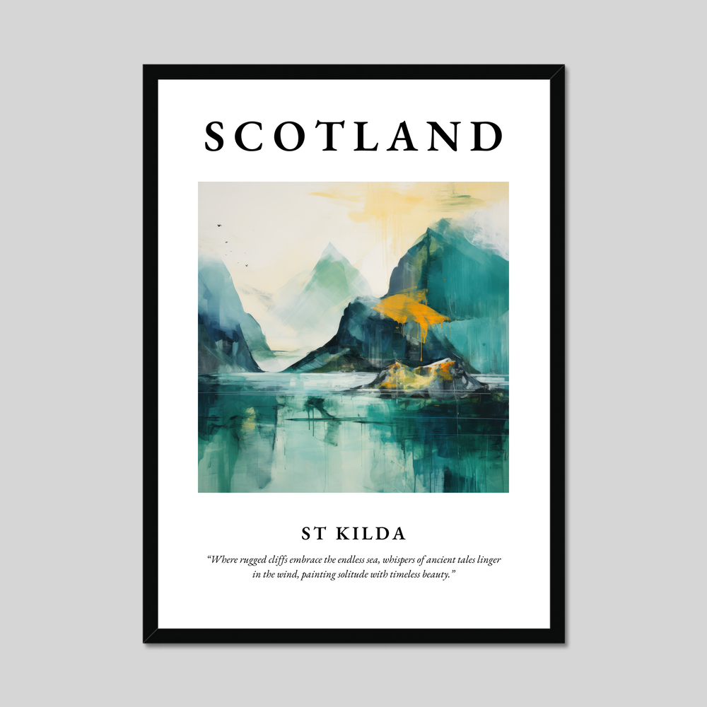 Poster of St Kilda, Scotland.