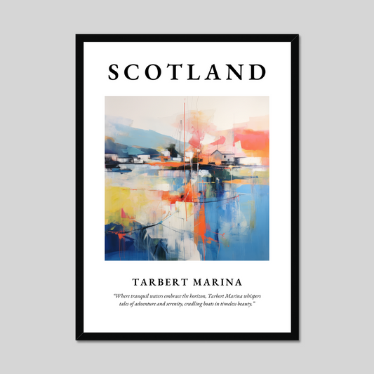 Poster of Tarbert Marina, Scotland.